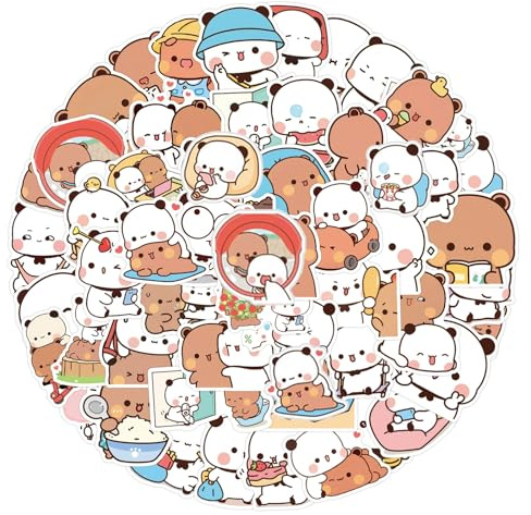 100 Pcs Bubu Dudu Stickers, Waterproof Vinyl Stickers, Cartoon Style Sticker Set for Kids, Personalised Sticker Laptop Water Bottles Skateboards Luggage Guitar