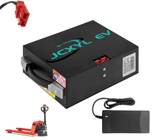 JCXYL EV Batteria al Litio per carrelli elevatori elettrici 48V 10Ah 15Ah 20Ah 30Ah per carrelli elevatori elettrici per Il carico e Lo Scarico di carrelli,48v20ah