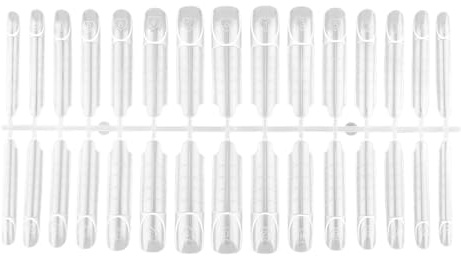 Nagelform – transparent återanvändbar nagelform | 150 st nagelschablonformar för affärsresor, utomhus, skola, flickvän, fru, flickvän, syster, dotter