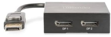 DIGITUS 4K DisplayPort auf Splitter 1x DP Eingang 2x Ausgang unterstützt Displayport-Eingang