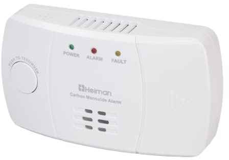 HEIMAN Carbon Monoxide Alarm Detector EN 50291 Certified, CO Alarm Detector, Battery Powered, 10 Year Sensor, 722ES (722ES)