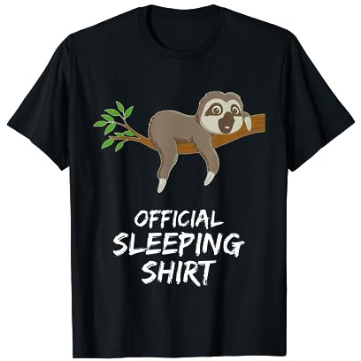 Pijama camiseta oso perezoso de dormir Camiseta