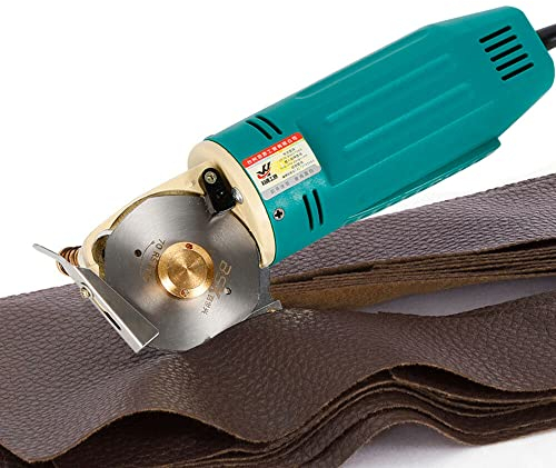 Elektrischer Industrieller Stoffschneider, 170W Elektrische Stoffschere 70mm Rundschneider Schneidemaschine für Schneiden von Stoff Teppich Leder