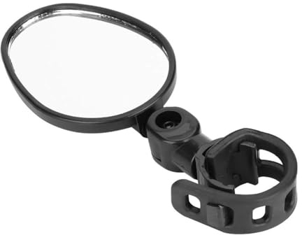 Rétroviseur de Vélo, Rétroviseur de Vélo, Rétroviseur de Guidon Pivotant Réglable à 360 Degrés, Rétroviseur Grand Angle, Miroir en Verre HD, Gel de Rétroviseur de Vélo pour Vélos de Route VTT 18 ~ 25