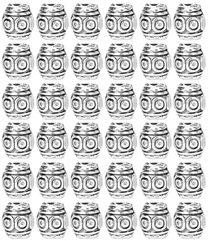 30 Stück Haar Bart Perlen Retro Bart Haar Perlen Wikinger Schmuck Perlen für Haare Flechten Perlen Anhänger Armband Halskette DIY Schmuck Haarschmuck Zubehör für Männer