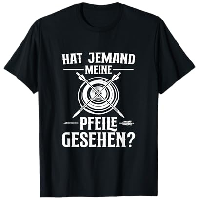 Herren Bogensport Pfeile Zielscheibe Lustiges Bogenschießen T-Shirt