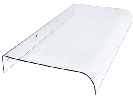 140cm 190cm 80cm 250cm 300cm Auvent de Porte d'entrée en Polycarbonate Marquise de Porte abri banne Porte Exterieur Marquise de Protection (Size : 50x120cm)