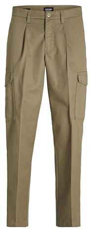Jack & Jones Pantaloni Cargo Male Tapered Fit Pantaloni Cargo, Elmwood, 34W x 32L
