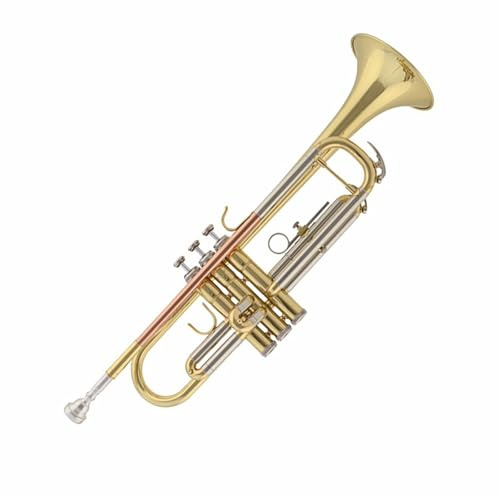 Professionelle Trompete B Flach Lack Gold Instrument Messing Edelstahl Versilbert Ton