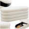 TecTake® Banc de Rangement Bout de lit Coffre Bouclette 110x45x42cm Banc Entree Pouf Chambre Dressing Chambre Adulte Repose Pied Tabouret Coiffeuse Meuble Salon Coffre a Jouet Meuble Rangement Enfant