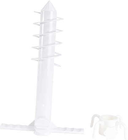 Strandschirm Sandanker Halter für tragbare Regenschirme, 2 Stück, robuster Ständer, Sonnenschirm, Bodenfixator für Pavillon, Baldachin, langlebiges ABS-Material, weiß