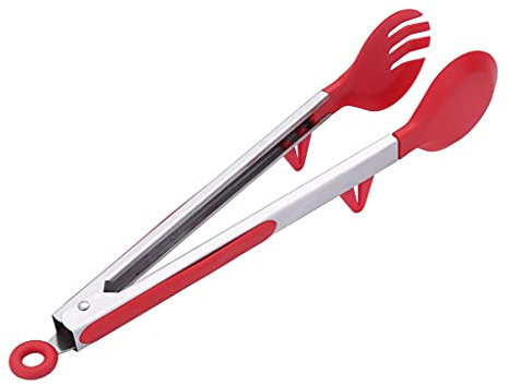 Pinzas Para Parrilla Cocinar Pinzas de cocina, pinzas de cocción de bloqueo de acero inoxidable de primera calidad con puntas de silicona, pinzas de comida antideslizante for cocinar Utensilios De Coc