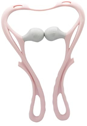 VERDANVERSE Manuelles Nackenwirbelmassagegerät mit Tiefengewebiger Massagefunktion aus Pvc/tpr U-förmigem Design Handliches und für Entspannende Nacken und Schultermassage