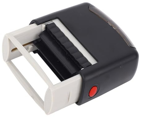 Yechiry Personlig Självfärgning Stamp Kit Rensning Avtryck Snabbtorkning Personlig Stämpel 1.5x0.55in Intryck ABS -material, Kommer med Svart Bläck Lämpligt för Datumnummer