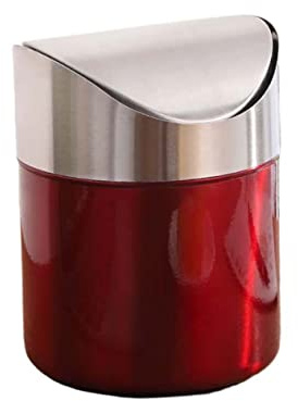 ULTECHNOVO Poubelle De Bureau Acier Inoxydable Compacte Pour Salle De Bain Cuisine Salon Et Chambre