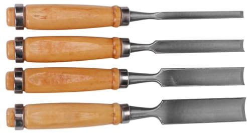 FUTUREORYY Utensili Legno Per Intaglio a Mano, Set Di Scalpelli Professionali Bordi Precisi in Acciaio, Adatti a Intagliatori e Falegnami, Manico Resistente Protezione in Ferro