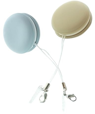 Veemoon 2stücke Glasreiniger Tücher in Macaronform Für Brillen Und Bildschirme Mit Schlüsselband Und Stecker Für Handys Und Elektronikgeräte