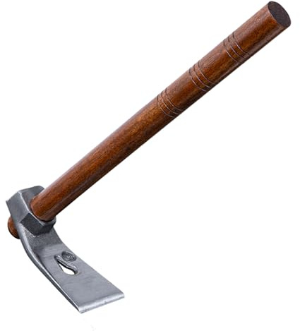 Sécateur de jardin de qualité supérieure de 40,6 cm, mini houe d'action pour ameublir le sol et désherber les ongles frappables et amovibles à la main long manche W Eed Tool (B, taille unique)