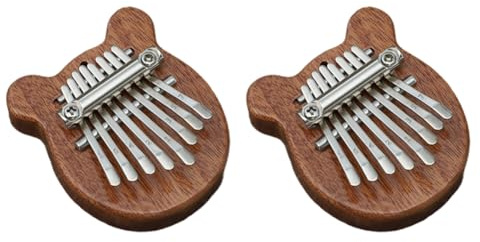 Buhdjfnke Mini-Kalimba, Mini-Daumenklavier, 8-Ton, Tragbares Fingerklavierinstrument für Anfänger, A