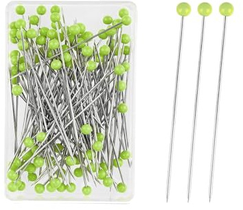 Alfileres de costura bordado Patchwork posicionamiento aguja coser acero inoxidable accesorios DIY 100 Uds(Red)