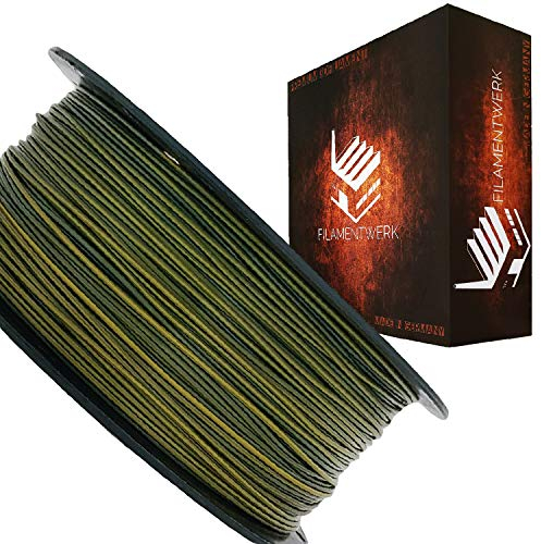 Filamentwerk 3D-Drucker PET-G 1,75mm 1kg Spule Rolle (Camouflage)