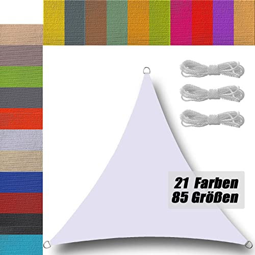 vela ombreggiante telo ombreggiante per esterno triangolare Impermeabile tenda a vela da giardino telo ombreggiante vela telo tenda tende da sole parasole per esterno da giardino grigio