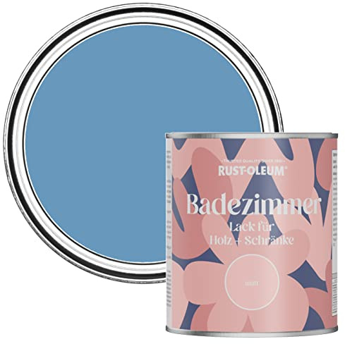 Rust-Oleum Blue Moisture Resistant Bathroom Wood and Cabinet Paint in Matt Finish - CORNFLOWER BLUE 750ML
