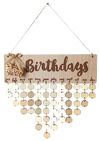 Sosoport Geburtstagserinnerung Wandbehang Familie Geburtstagstafel Holz Geburtstagskalender Wandbehang Familienschild Für Mama