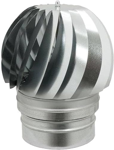 CRISCUOLO Brico Store Fumaiolo comignolo Girevole zincato Base Tonda con Attacco femm (100)