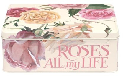Elite Emma Bridgewater Rose and Pink Toast Deep Rectangular Tin 195 x 154 x 75mm