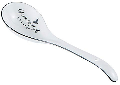 MOOWI Tablespoons Ceramic Soup Spoons Set, Chinese Japanese Porcelain Ramen Spoon, Appetizer Serving Soup Spoons Serving Spoon (Color : 1 Pack)