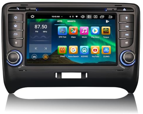 GONFEN 7 Zoll Acht-Kern Android 13 DAB+ Autoradio Für AUDI TT MK2 mit GPS Navi Unterstützt CarPlay Android AUTO 4GB RAM 64GB ROM Bluetooth 5.0 DSP WiFi 4G Canbus SWC OBD2 DVB-T2 CD TPMS DVR Bildschirm