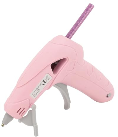 Akku-Heißklebepistole, 10 W, Schnell Vorheizendes Mini-Heißklebepistolen-Set mit 30 Klebestiften, Wiederaufladbare Tropffreie Heißklebepistole für Heimwerker, Kunst, Handwerk