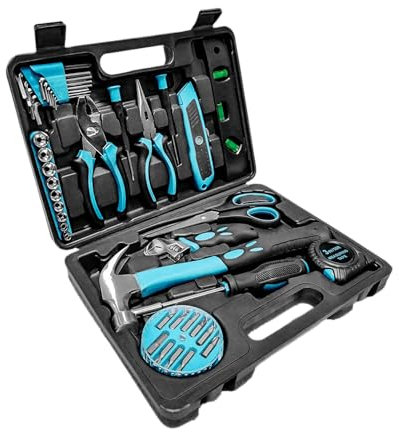 Cecotec Cassetta Porta Utensili, Valigetta Porta Attrezzi Cecoraptor 4200 Toolbox. Chiusura a Bottone, Design Compatto e Manico Ergonomico, Cacciaviti, Martelli, Pinze, Nastro Metrico, 31 x 22,5 x 7cm