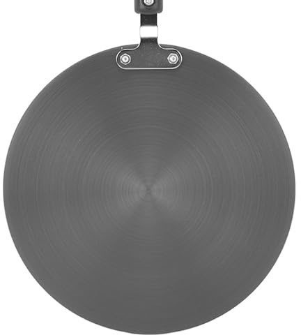 FLEXMAN Diffuseur Chaleur pour Cuisinière Gaz, Plaque Mijotage Épaissie Alliage d'Aluminium 4 mm, Plaque Chauffante pour Cuisinière Flamme Réduite avec Poignée Anti Brûlure (28 cm)