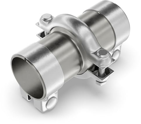 Universal PSA Reparatur Verbindungsset Schalldämpfer Auspuffrohr Flansch mit Schellen für alle PKW und LKW ohne Schweissen ~~INNENDURCHMESSER Ø45mm