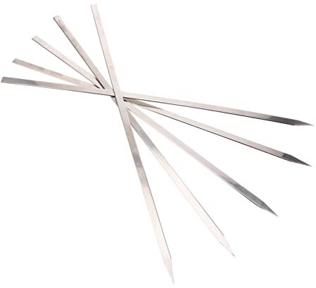 BESPORTBLE 5pièces Lot De Brochettes Barbecue Rouille Ustensiles Barbecue Brochettes Viande Pratiques