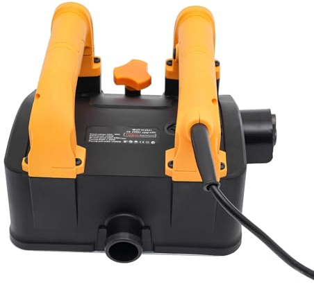 Cepilladora eléctrica de pared, 1200 W, 1000-4000 rpm, cepilladora eléctrica portátil con cable, profundidad de corte ajustable de 1 a 4 mm, fresa de hormigón (triángulo afilado)