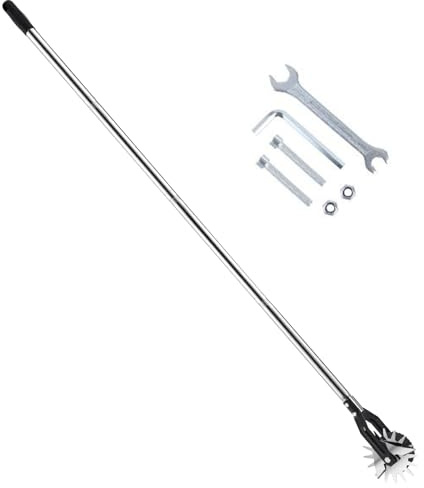 doyandader Tagliabordi manuale – Utensile per tagliabordi in acciaio inox | Manico regolabile in acciaio inox rotante trimmer per, aiuola marciapiede giardino