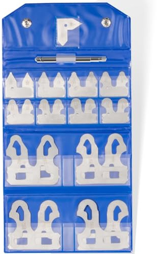 Jooehyer Ensemble de 25 Jauges de Rayon 1/64 Pouce-1/2 Pouce avec Support, Outil de Mesure de Rayon