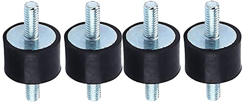 BRRNOO Gummiisolatorhalterungen, Schwingungsisolationshalterungen Vibrationsdämpfer Vibrationsisolatorhalterungen Luftkompressorpumpe Vibrationsgummihalterung Stoßdämpfer M4 für Luftkompressoren