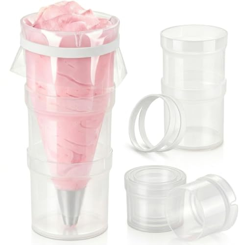 YUANSHAO Piping Bag Holder Stand for Filling - Hands-Free Piping Bag Holder with Adjustable Height , Perfect for Dessert, Pastry, Cookies, Cupcake Decorating, Home Bakers & Professional Chefs
