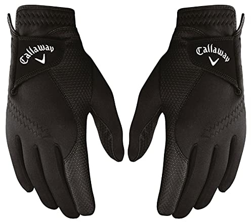 Callaway Thermal Grip Golfhandschuhe Paar, Groß, Schwarz