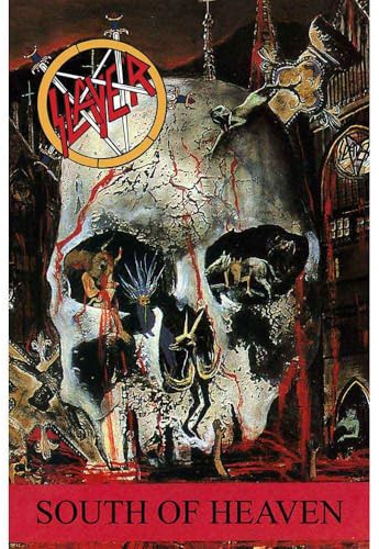 Slayer South of Heaven Band Logo Offizielle Textilflagge, 70 cm x 106 cm, Einheitsgröße