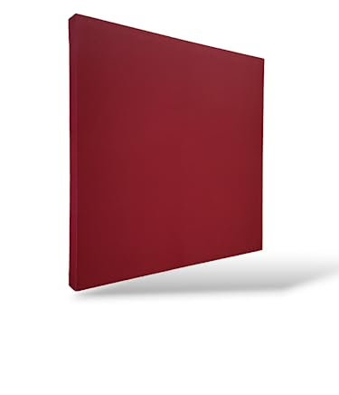 Stop Sound Pannello acustico fonoassorbente, pannelli fonoassorbenti alte prestazioni 64x64x5 Certificati Made in Italy (Rosso)