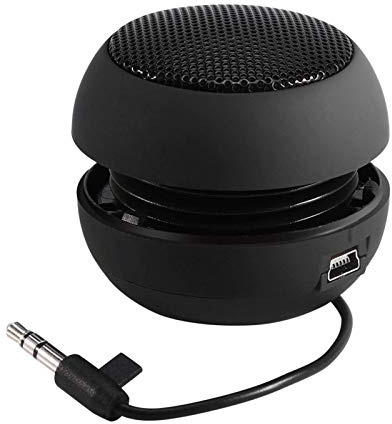 Ejoyous Lautsprecher, Tragbare Reise Lautsprecher mit 3,5mm Aux Audio Klinkenstecker Aux Audio Klinkenstecker Klarem Bass Eingebaute Batterie für Handy Smartphone/PC