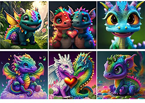 ODIWEN DIY 5d Diamant malerei Kits,5D Diamond Painting Full Set, Kreuz Stich Diamond Dekoration, 6 Zählt 5D DIY Diamant Malerei, DIY Stickerei Painting,5D Diamant Full Malerei,DIY Diamond Painting Set