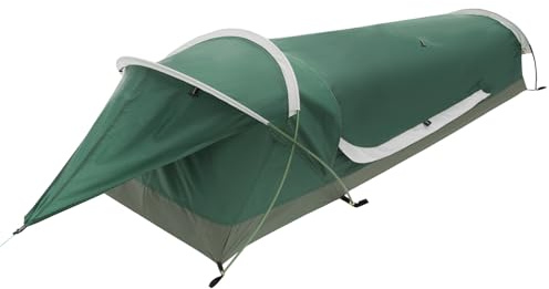 GEERTOP Solo Bivy tält 1 person ultralätt vattentätt tält för camping, vandring, jakt, utomhusöverlevnad - enkel montering (grön)