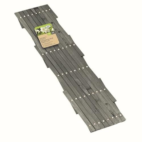 Heavy Duty Expanding Trellis - Slate Grey, 1.8m x0.3m, FSC 1