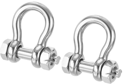 PATIKIL Shackle with Bolt 316 Stainless Steel D Ring Shackle for Towing Rigging